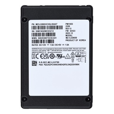SAMSUNG SSD disk, PM1653, 960GB, 2.5", SAS 24Gb/s